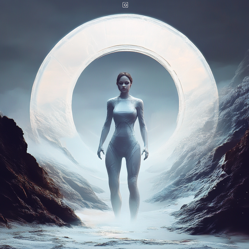 A persona ai being teleported into the world